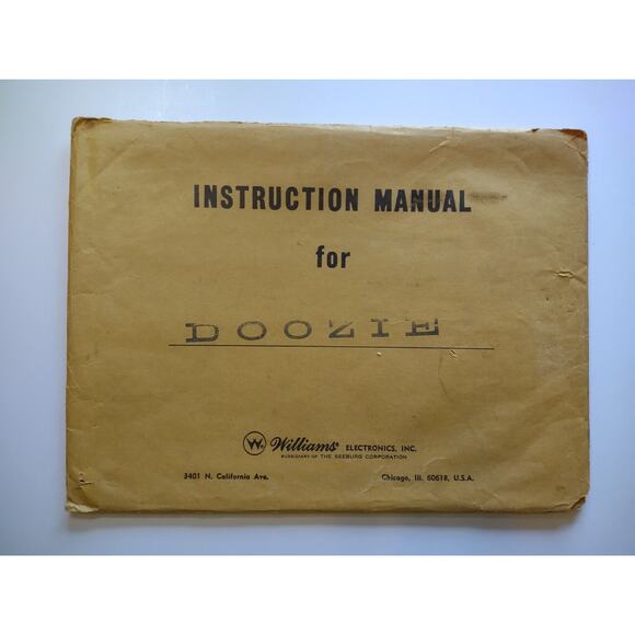 Doozie Pinball Machine Manuals Schematic Score Cards Original Paperwork Lot - Picture 8 of 9